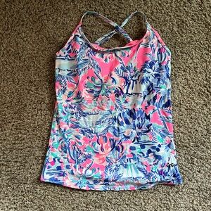 Lilly Pulitzer Luxletic Built in Bra Tank
